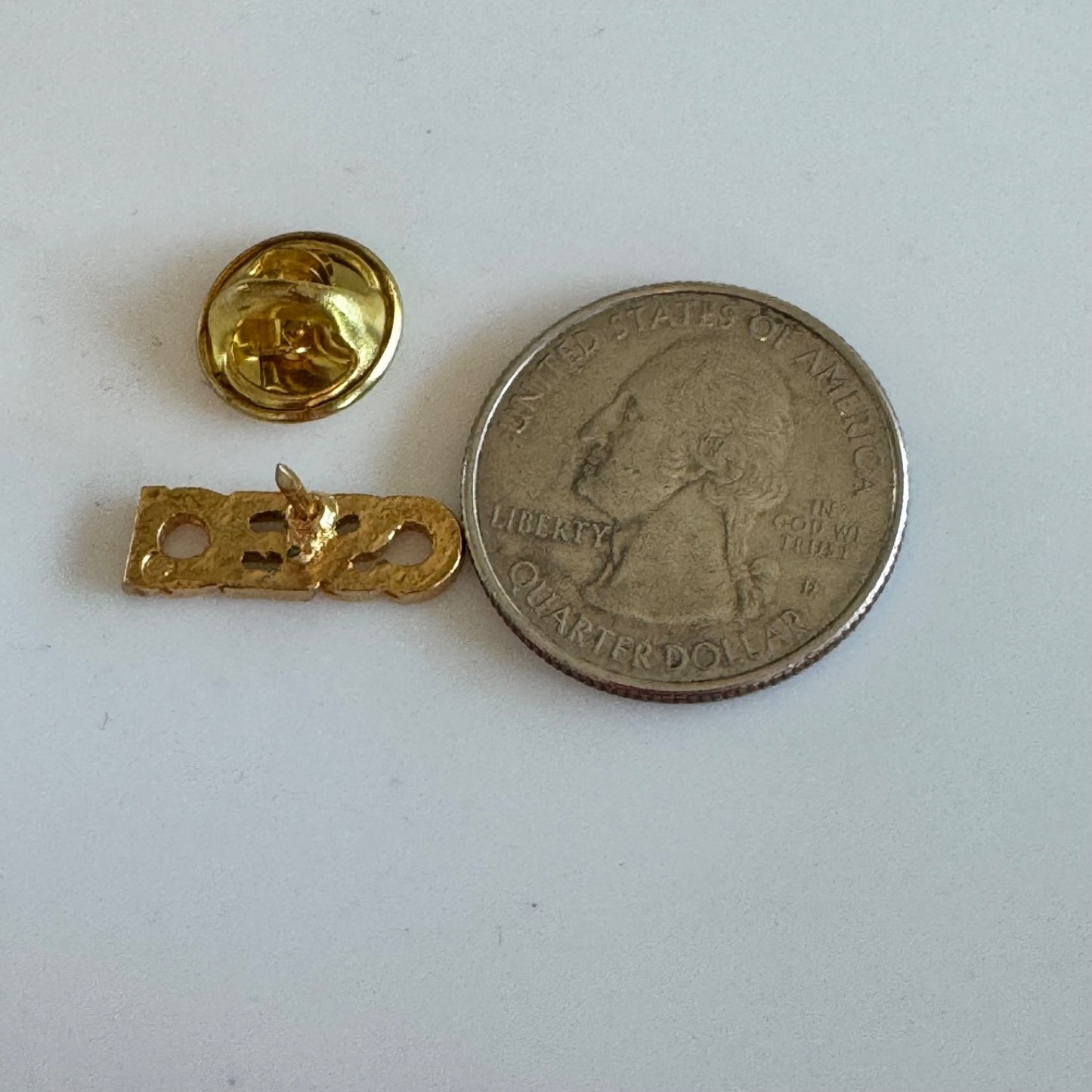 Vintage California State Employees Association CSEA Gold Tone Pin Tie Tack