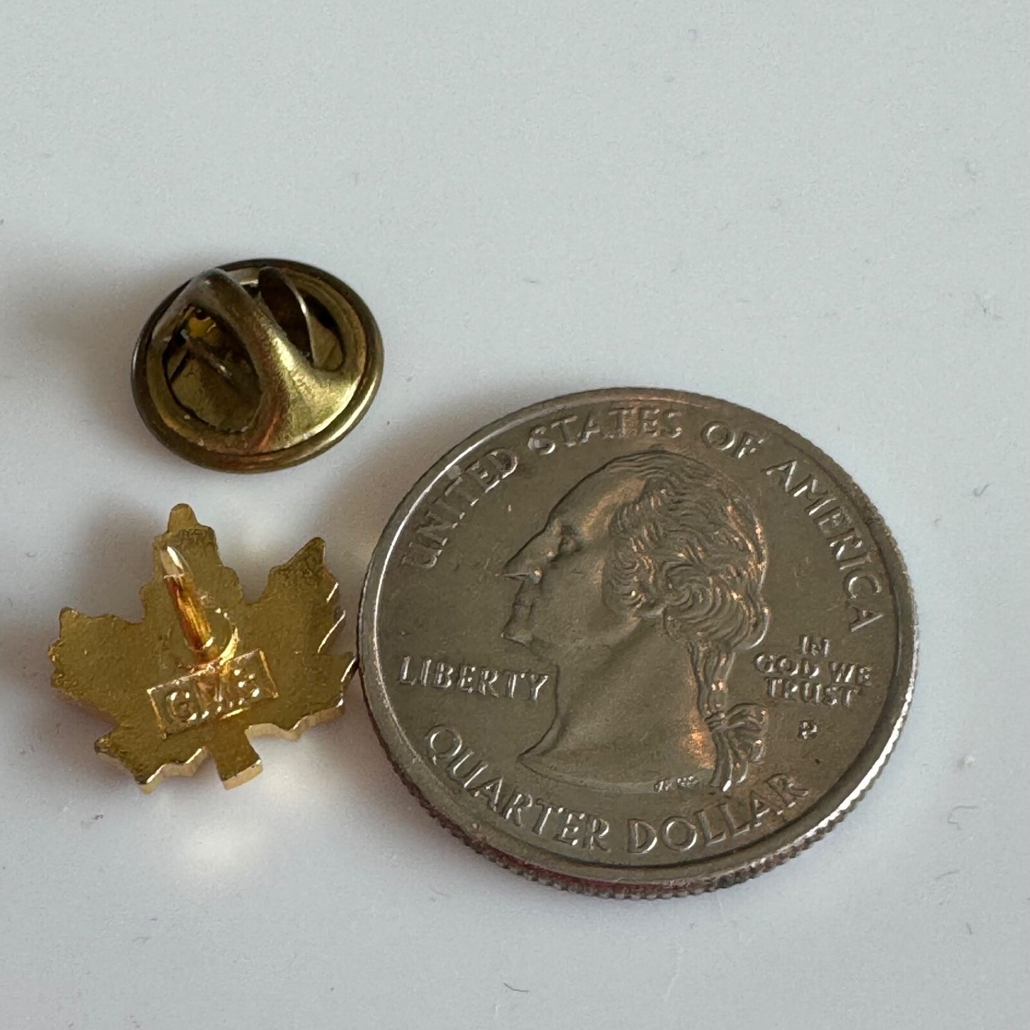 Vintage Canada Maple Leaf Lapel Pin Tie Tack