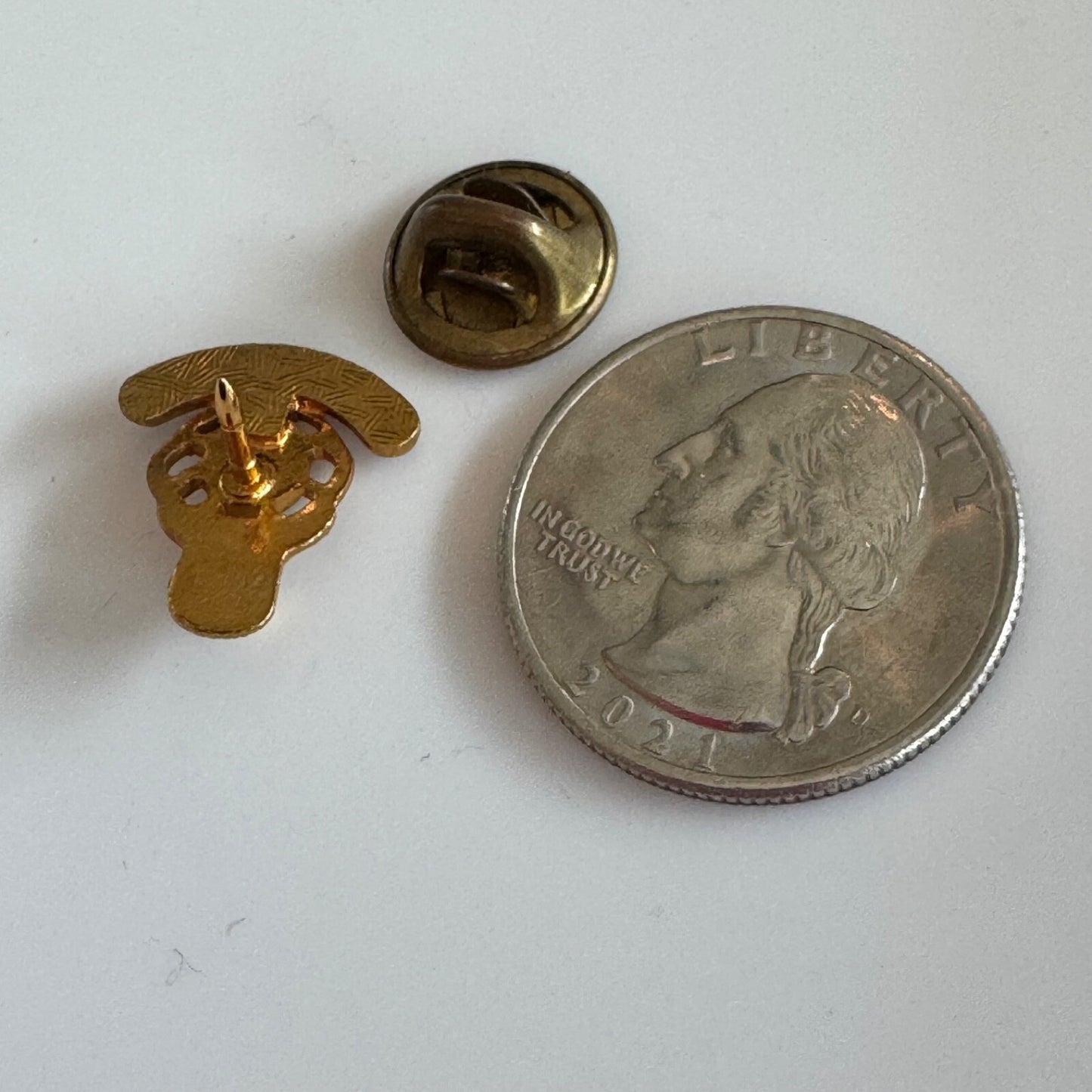 Vintage Elk of the Year Gold Tone Lapel Pin BPOE Elks Club