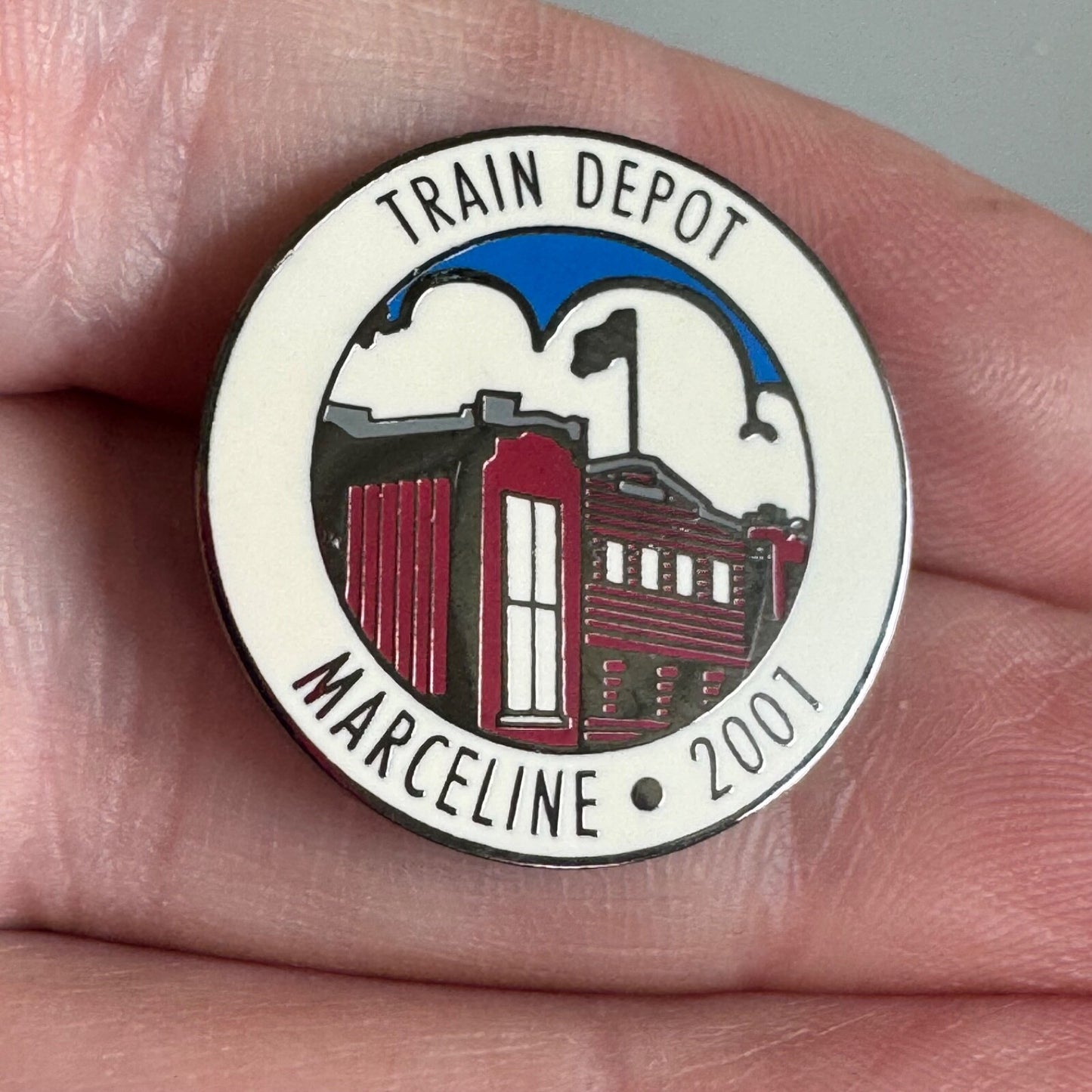 Vintage Train Depot Marceline 2001 Pin – Walt Disney's Hometown Rail
