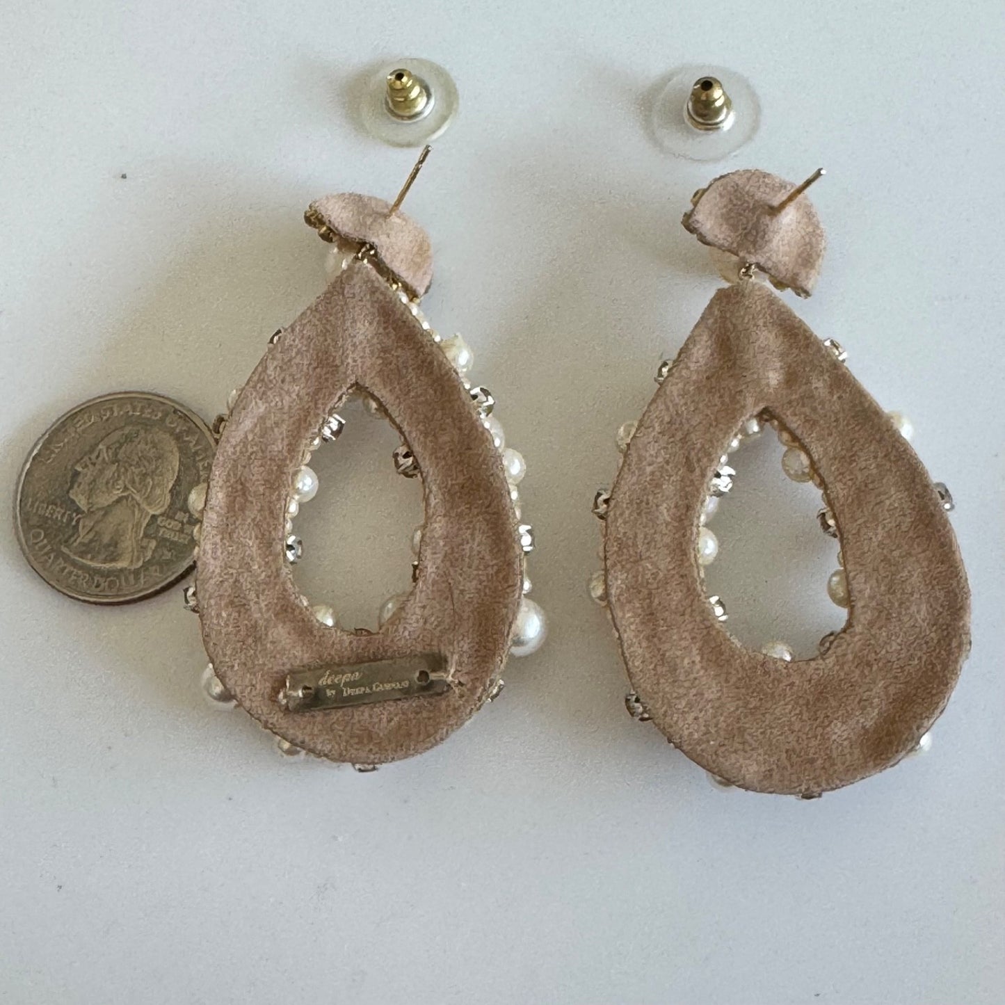 Vintage deepa by Deepa Gurnani Arabella Statement Faux Pearl Drop Earrings