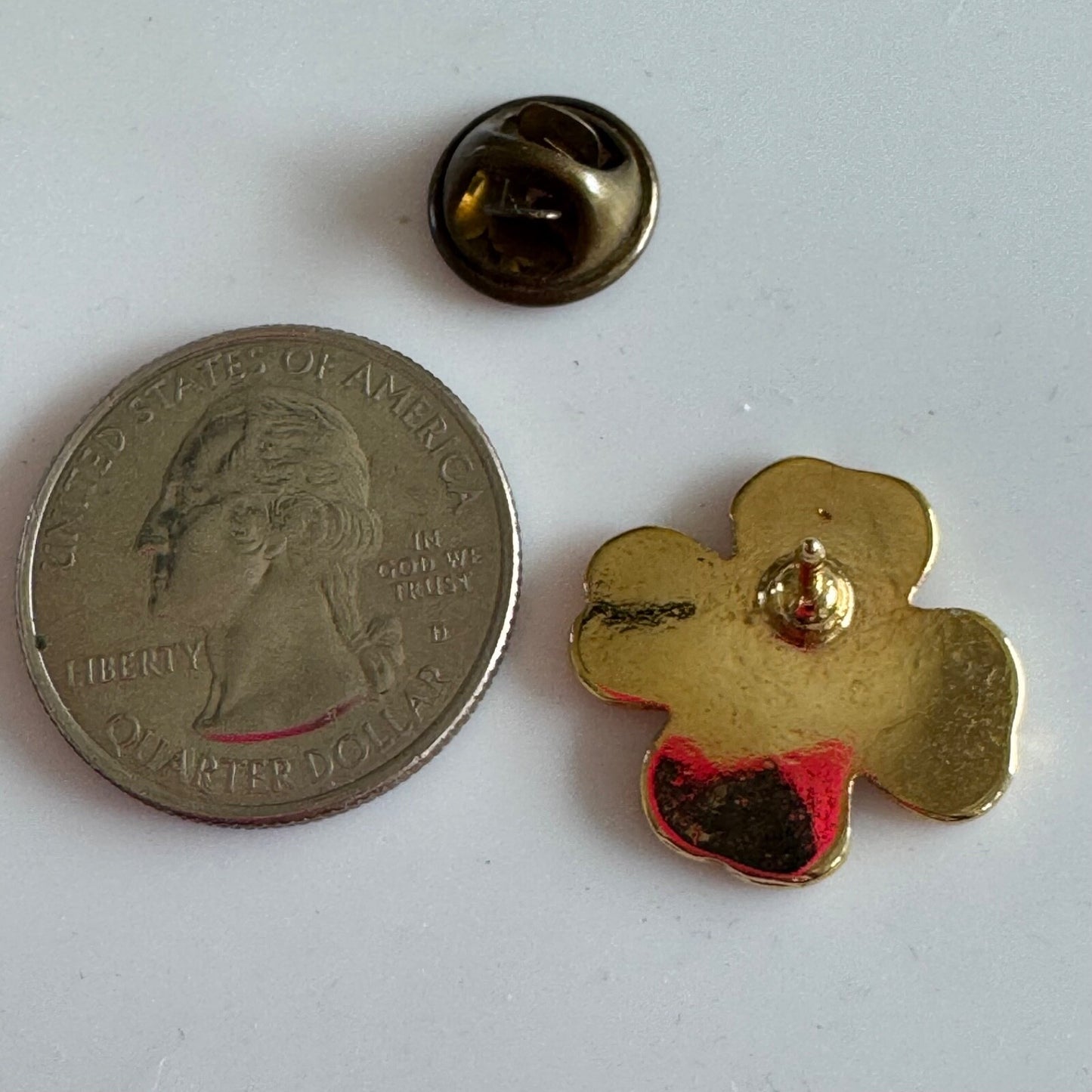 Vintage Gold Tone Dogwood Flower Blossom Lapel Pin Brooch – Floral Design