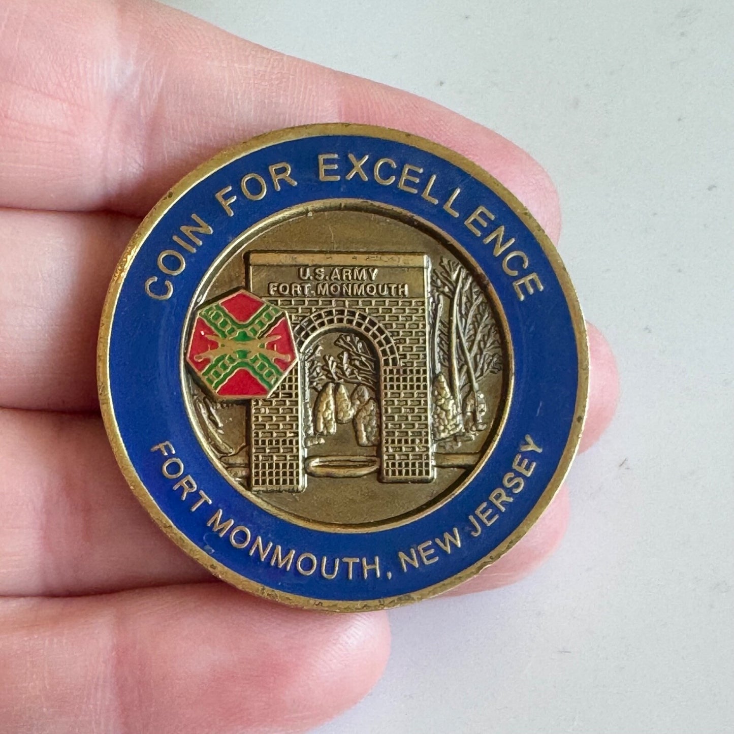 U.S. Army Garrison Fort Monmouth Challenge Coin – Military Token Rare