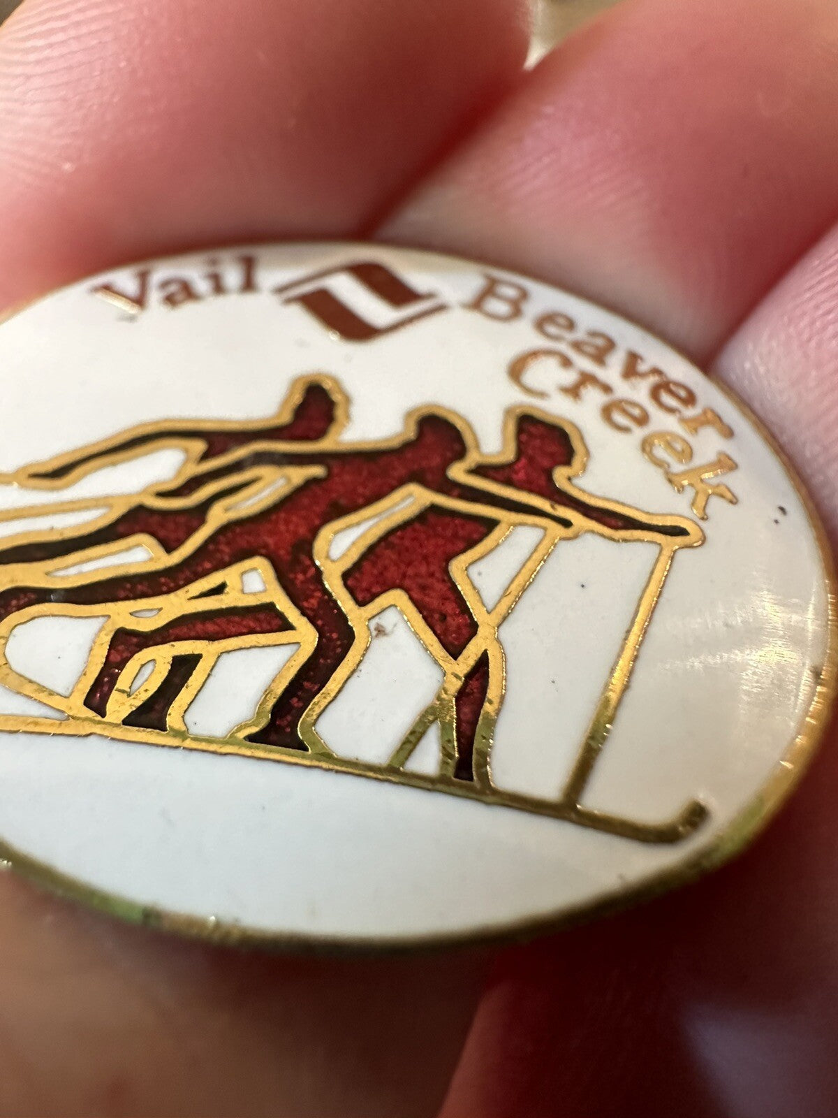 VAIL BEAVER CREEK Skiing Ski Pin Badge COLORADO Resort Souvenir Travel Lapel