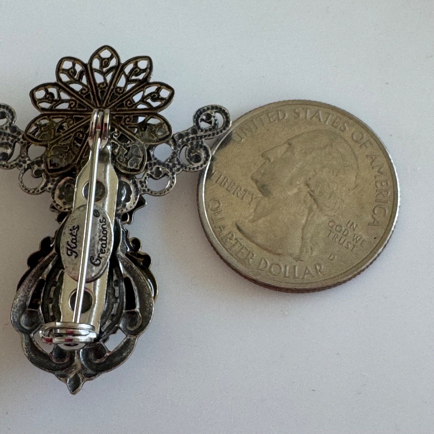Vintage Kat's Creations Angel Brooch Pin