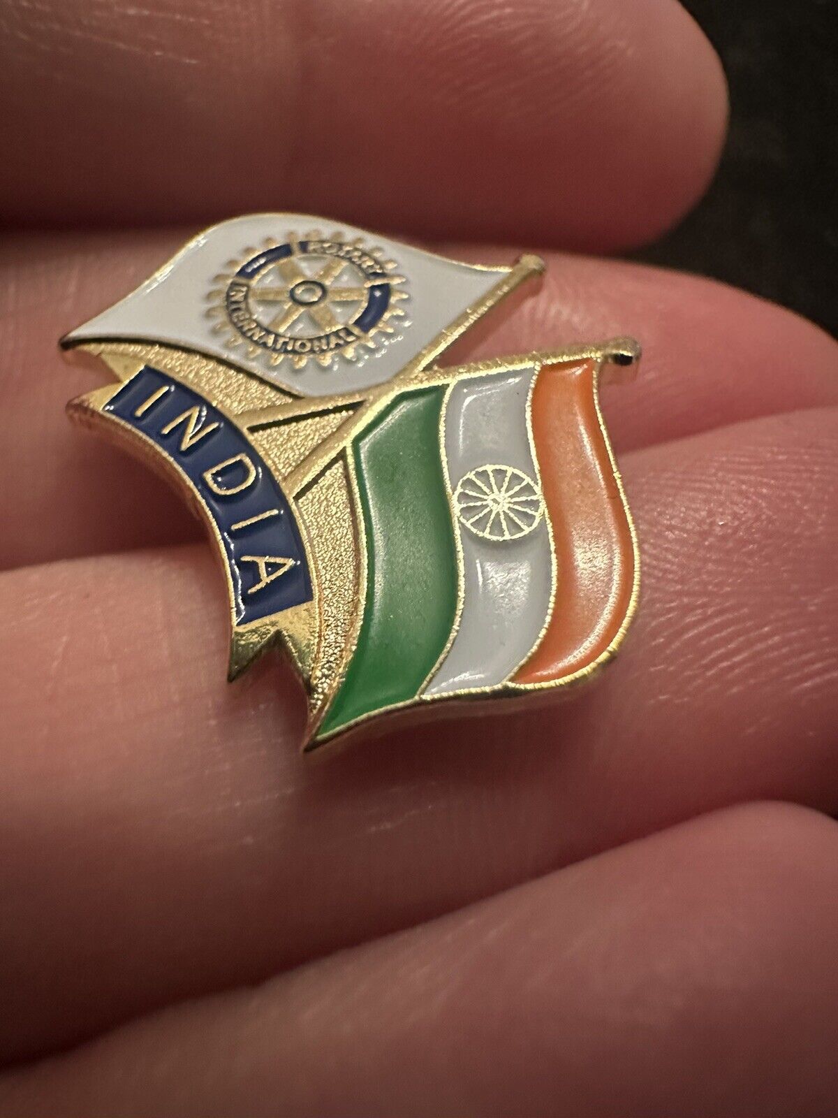 Rotary International Pin INDIA FLAG Enamel - Nice!
