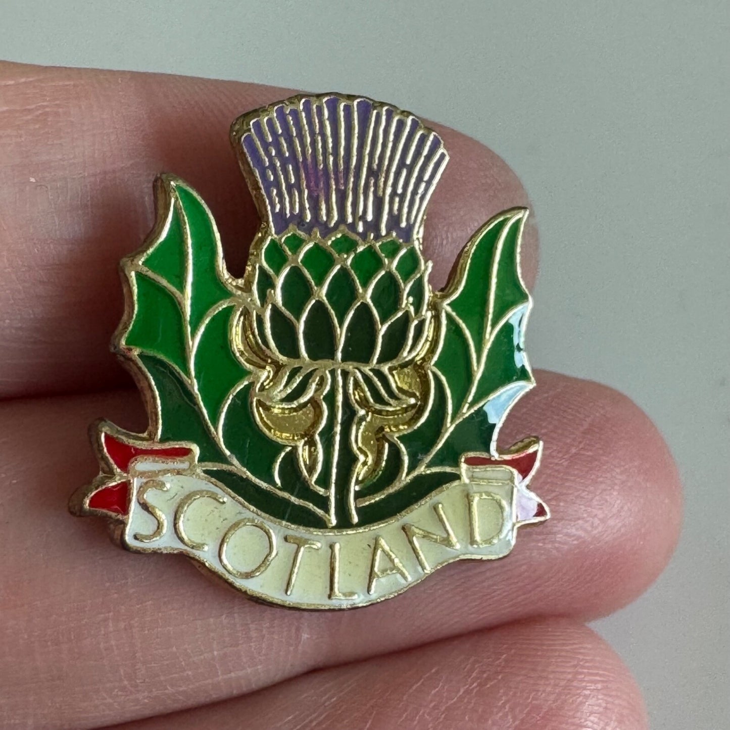 Vintage Scotland Thistle Lapel Pin Souvenir Tourist