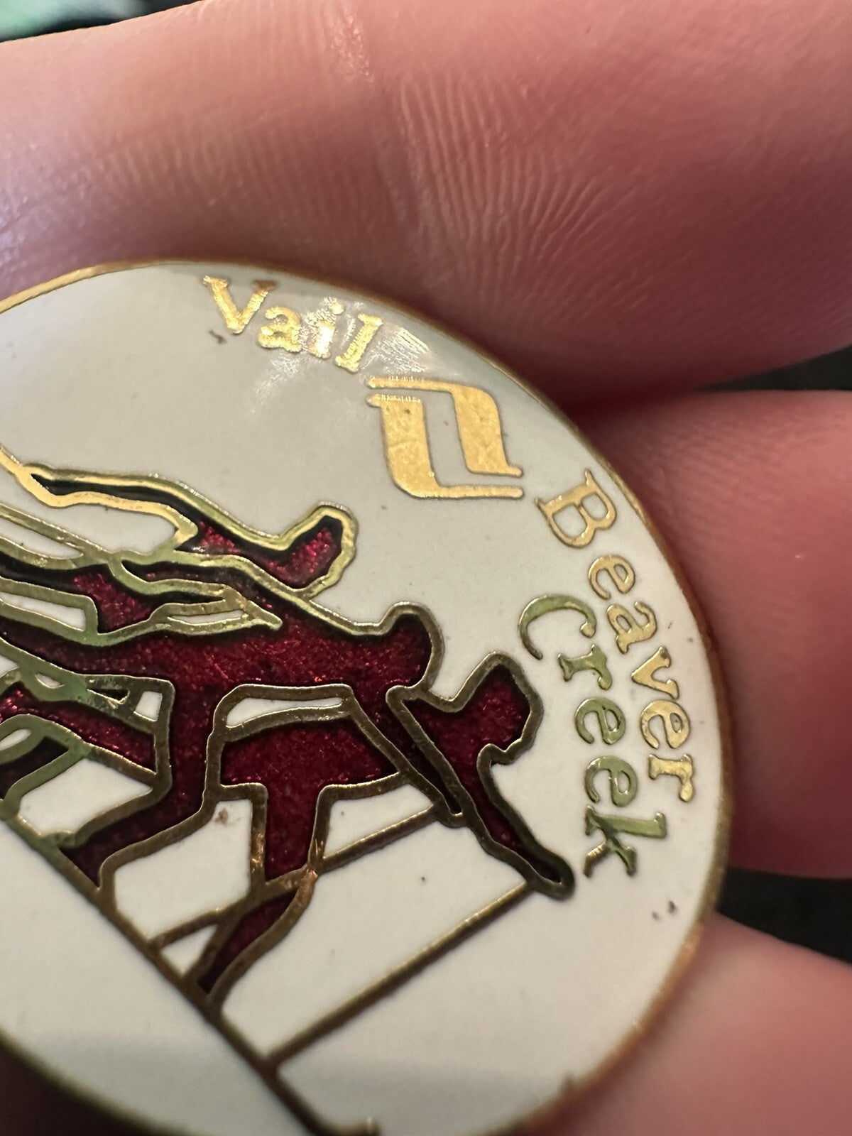 VAIL BEAVER CREEK Skiing Ski Pin Badge COLORADO Resort Souvenir Travel Lapel