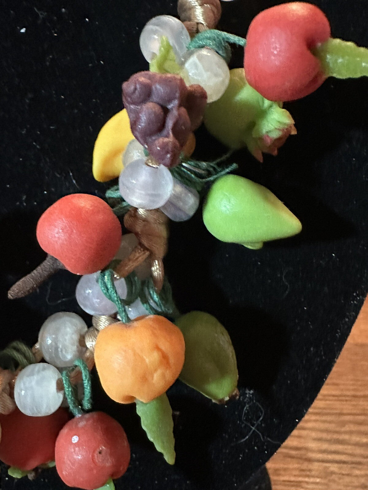 3D Handmade Polymer Clay Realistic Fruit Vegetables Veggies Bead Necklace 24”