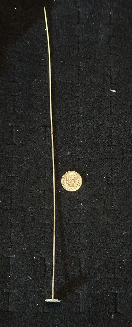 Antique Western College Sterling Silver Hat Stick Pin - Amazing!