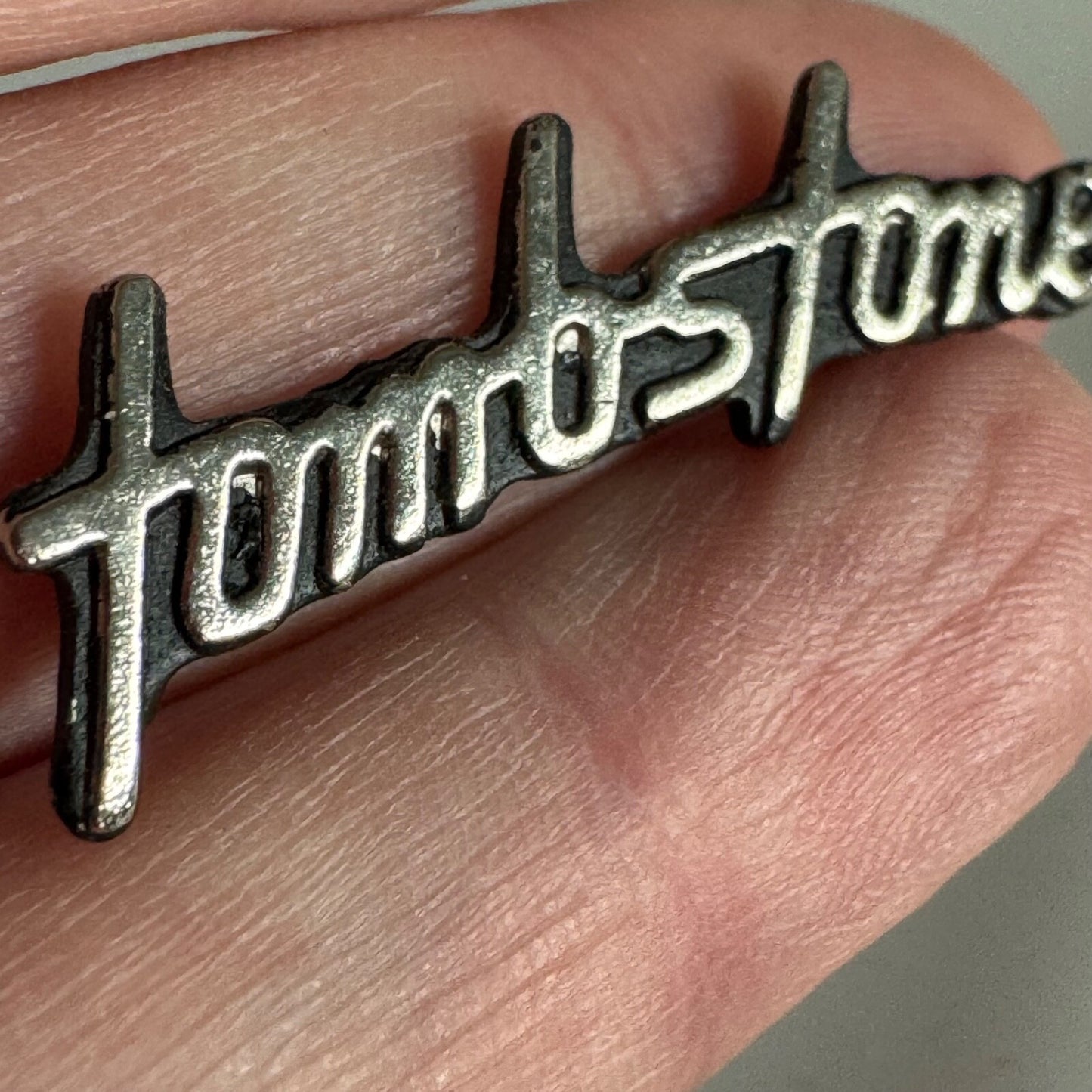 Vintage Tombstone Arizona Logo Pin Western Collectible Lapel Badge