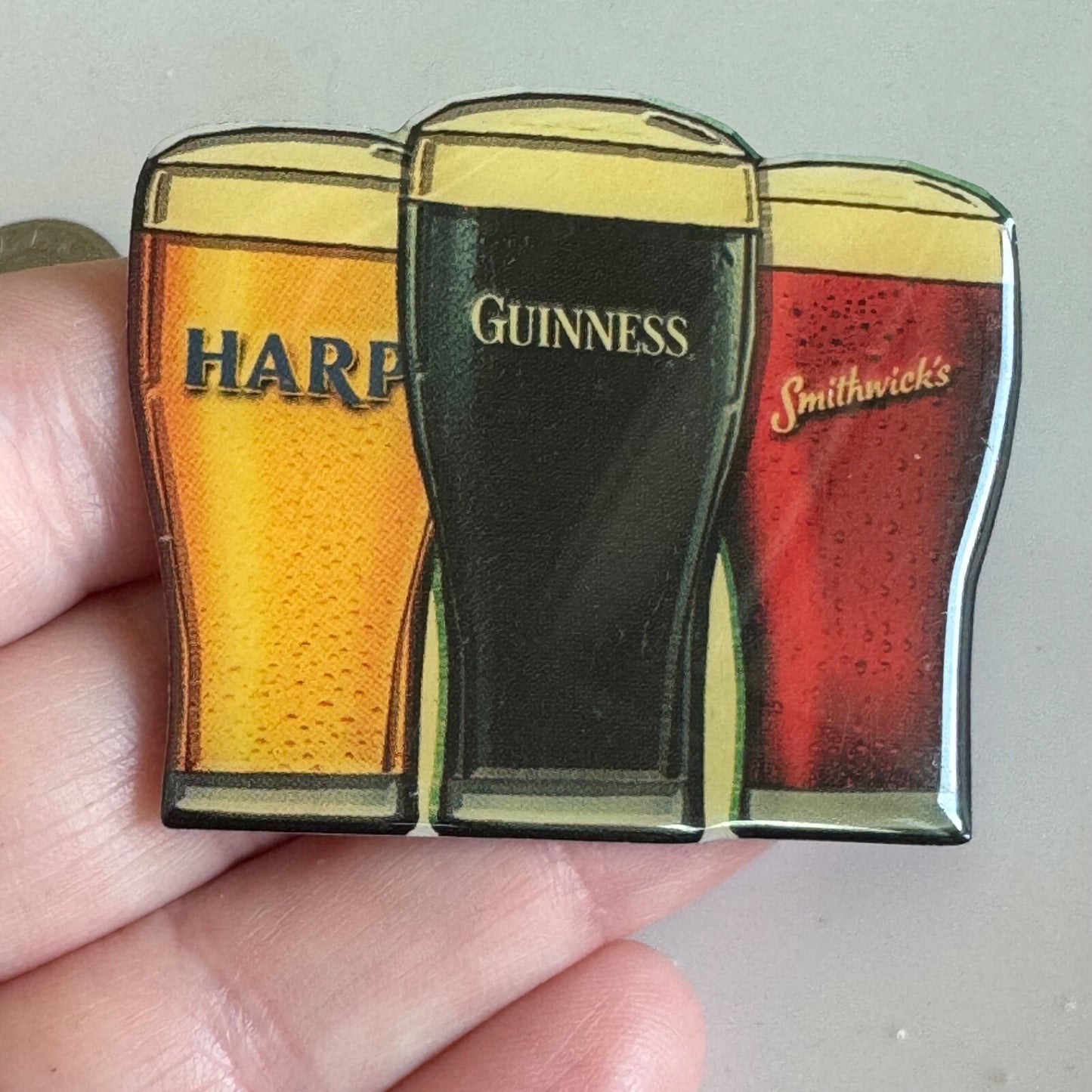 Guinness Harp Smithwick's Lapel Pin Beer Advertising Breweriana
