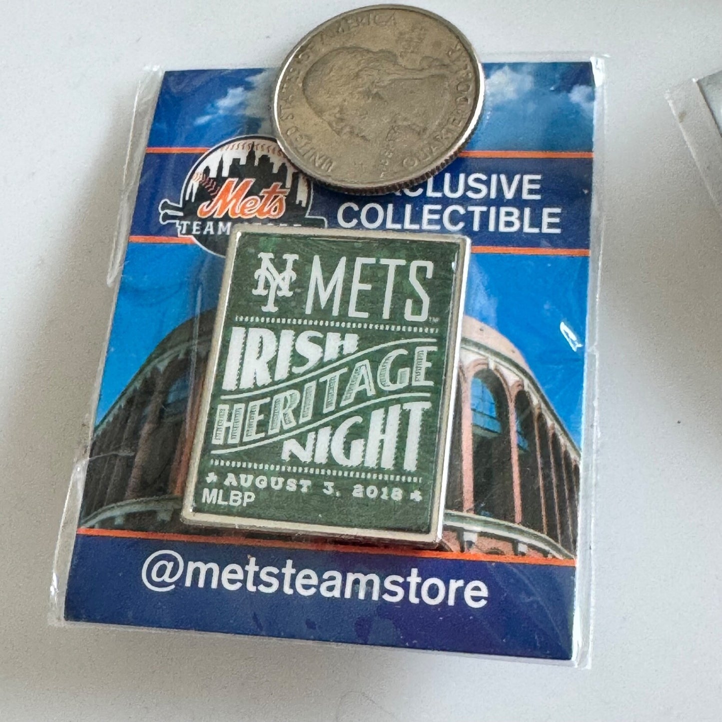 Mets Irish Heritage Night Pin – August 3, 2018 MLB Team Store Exclusive