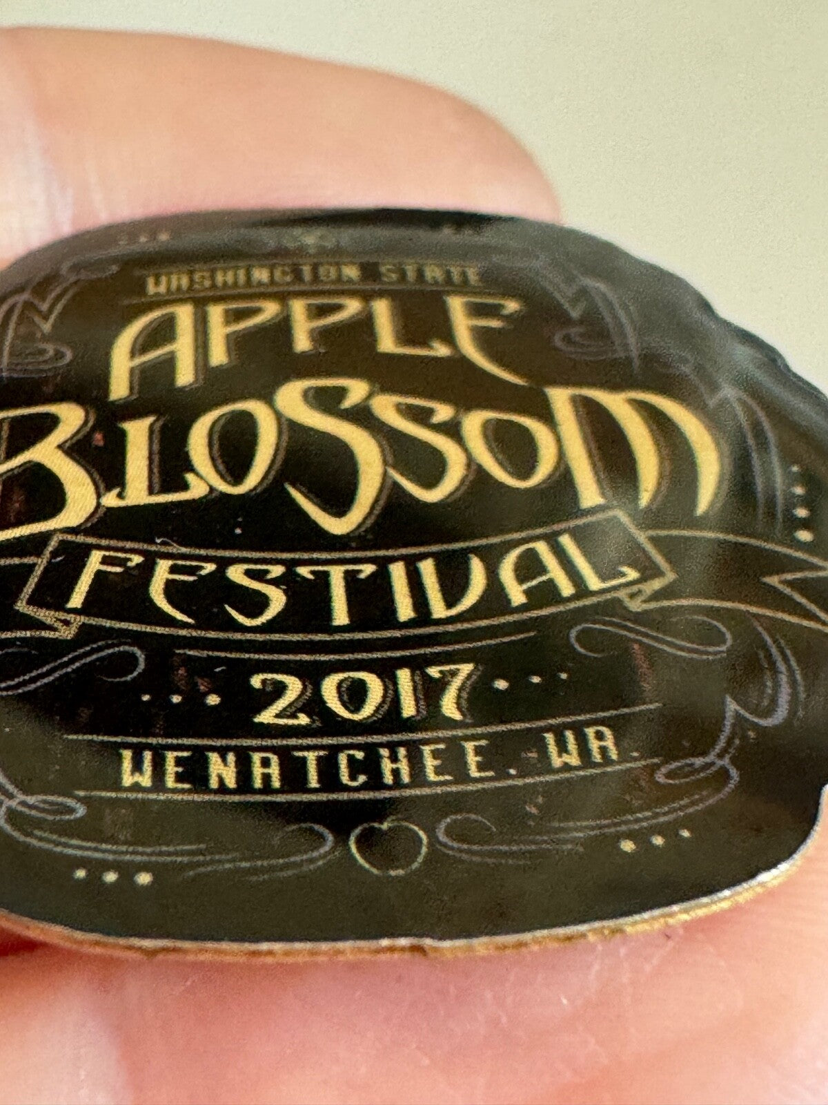 Vintage 2017 Wenatchee Apple Blossom Festival Pin Washington