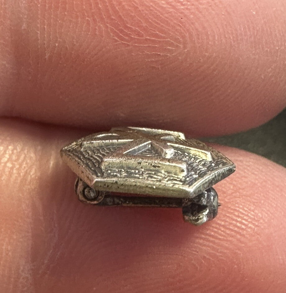 Vintage 1960 Catholic Chi Rho Lapel Pin Brooch Mini Jewelry Religious M P X Gift