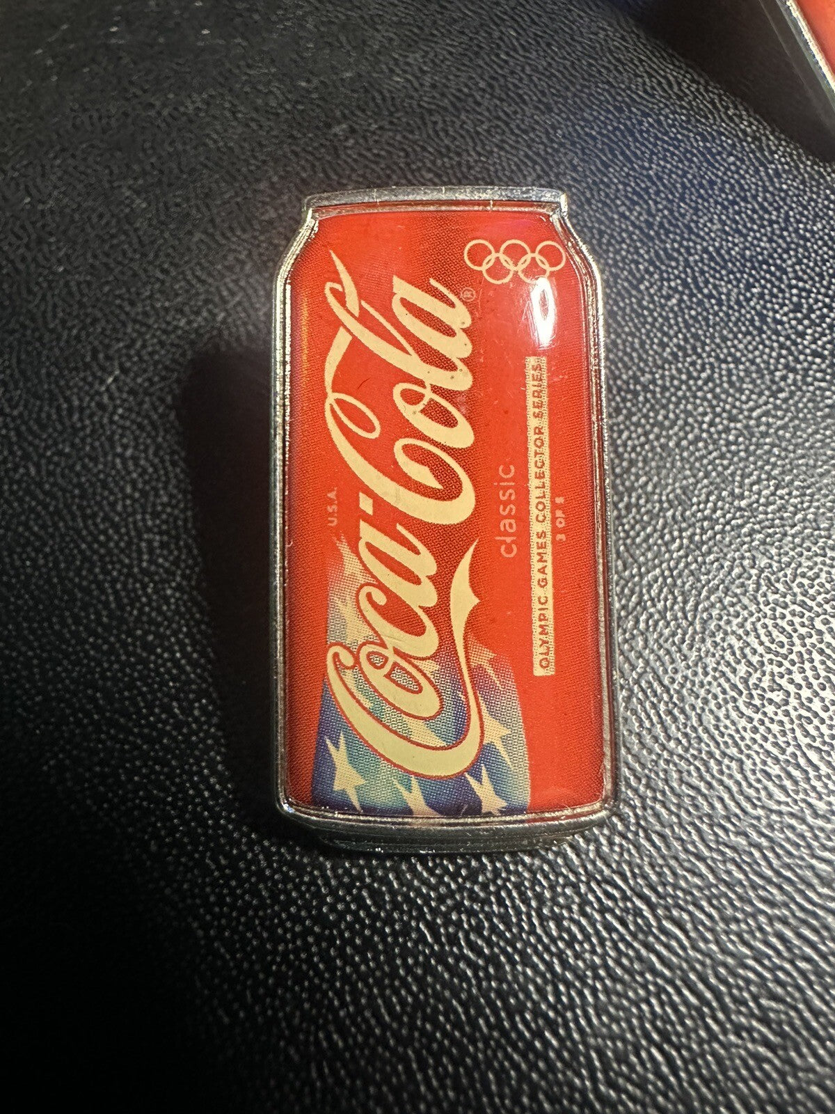 Olympics 2008 Beijing China Coca Cola Can Lapel Pins American Flag