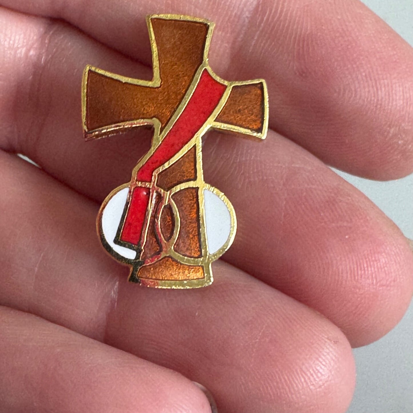 Vintage Deacon's Spouse Symbol Lapel Pin Brooch Wife Husband Deacons