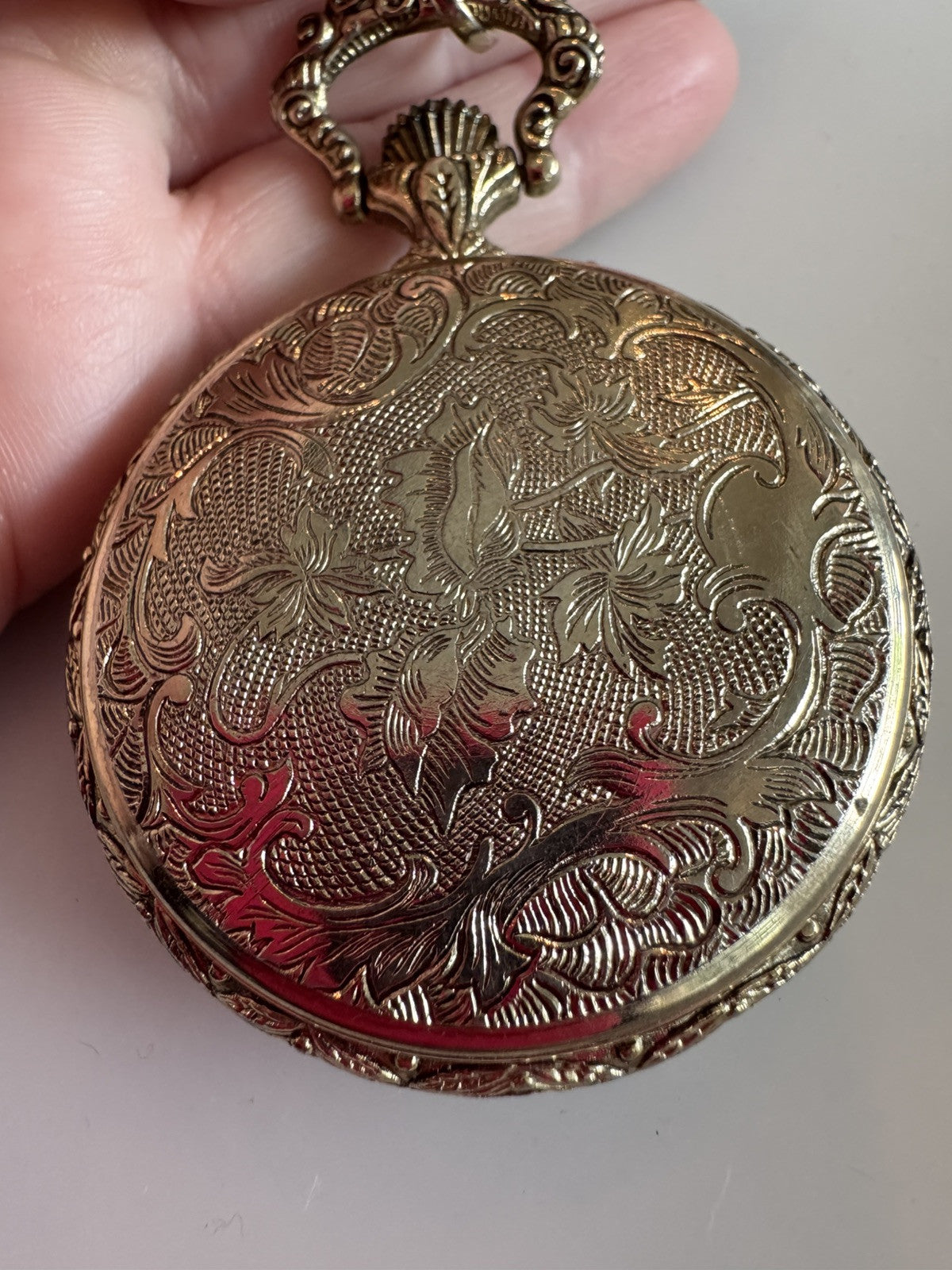Vintage Remington Mainspring 23 Pocket Watch Cowboy Horse Scene Victorian Theme