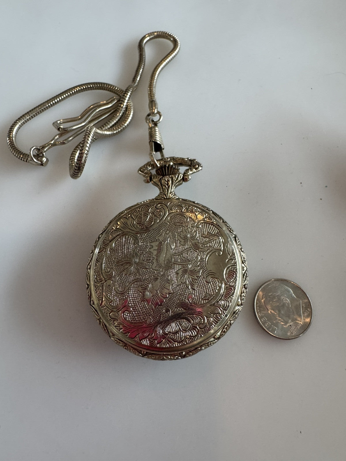 Vintage Remington Mainspring 23 Pocket Watch Cowboy Horse Scene Victorian Theme
