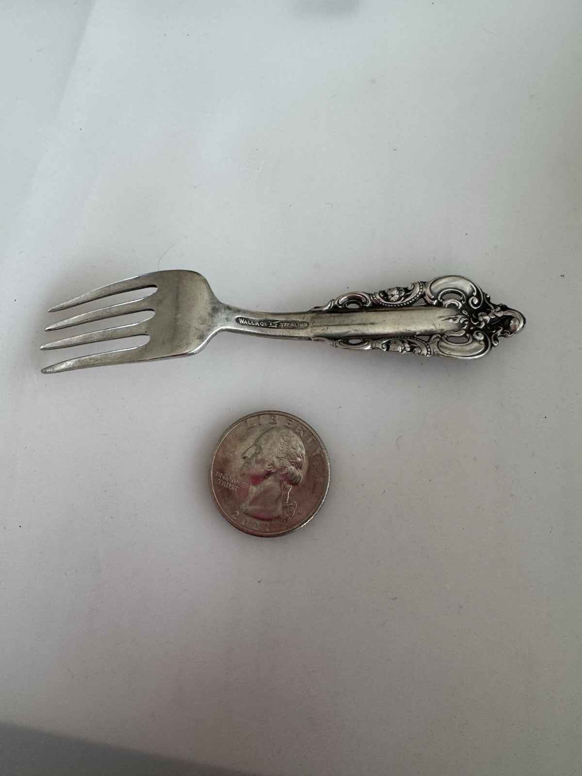 Grande Baroque by Wallace Sterling Silver Baby Fork 4 1/8"