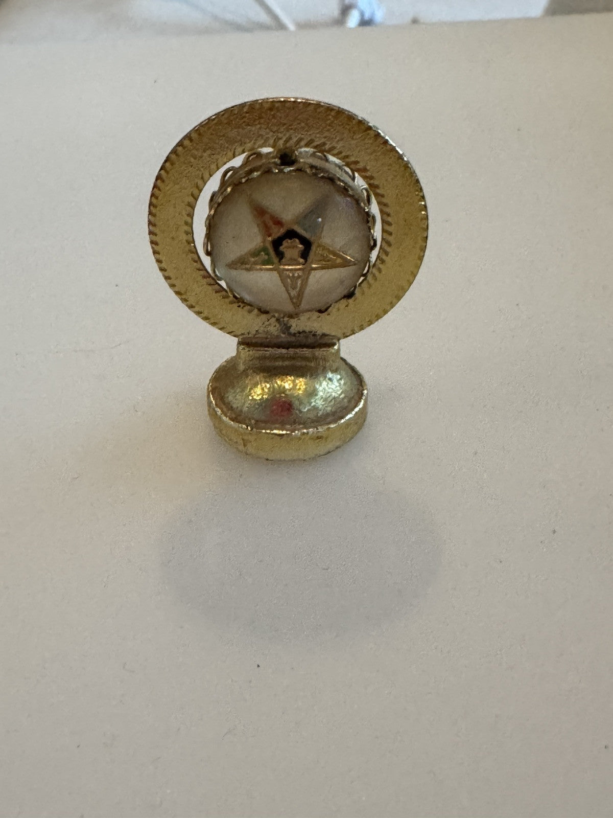 Vintage Masonic Order Of The Eastern Star Magnet Car Dashboard Spinner