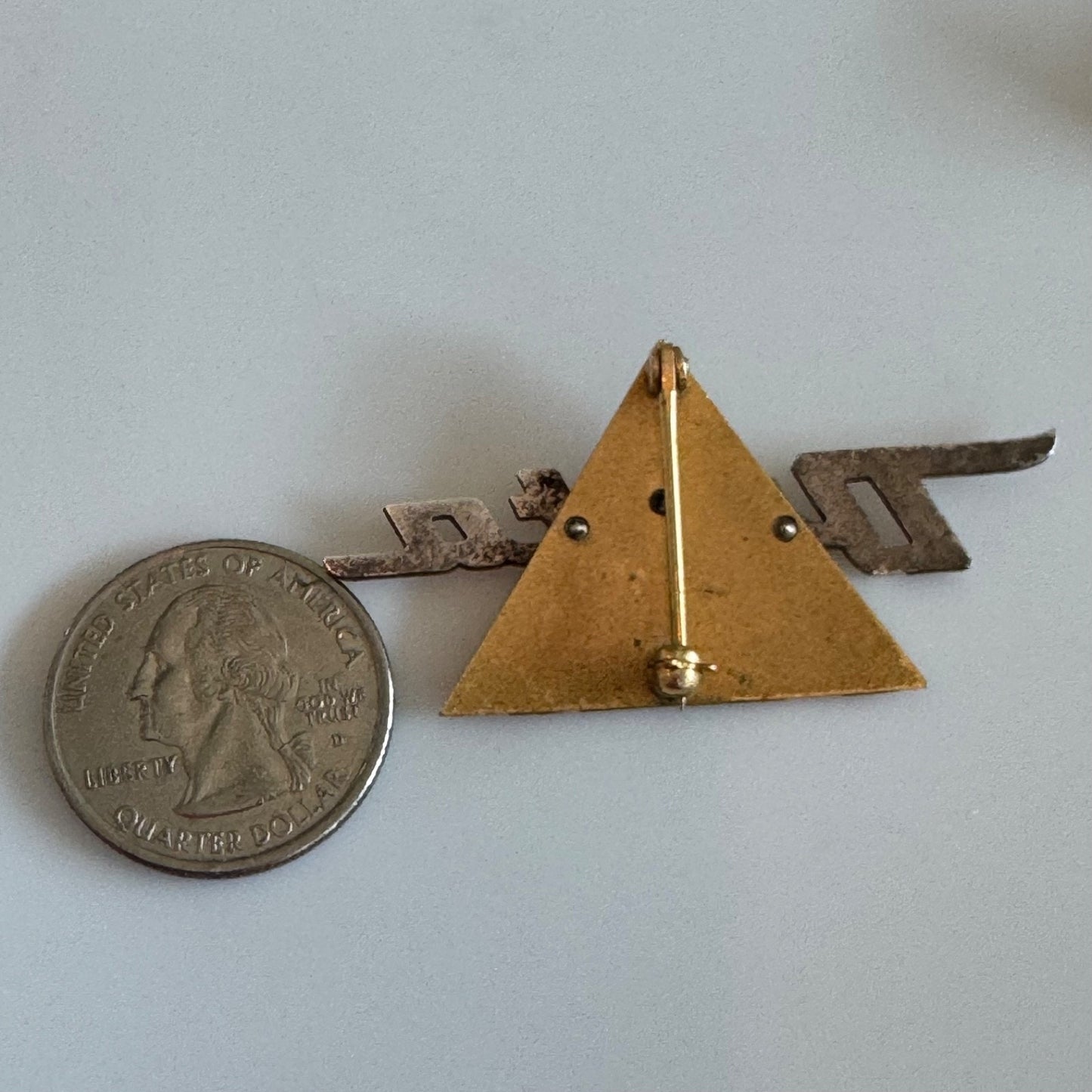 Vtg 1950s-60s Delta Air Lines 3rd Issue Flight Attendant Hat Badge Pin Airlines