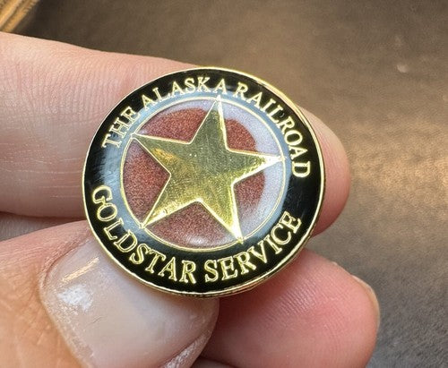 The Alaska Railroad Goldstar Service Souvenir Lapel Pin