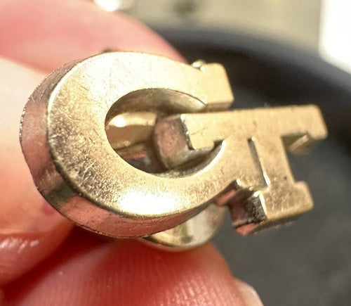 Georgia Tech Lapel Pin Tie Tack Georgia Institute Of Technology Silver Tone