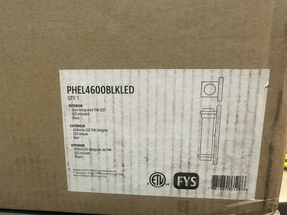 Park Harbor Riggins Single Light PHEL4600BLKLED - Wall Sconce Outdoor Lighting