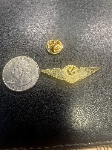 Gold Mustang Survival Wings Pin Canada Marine Gear