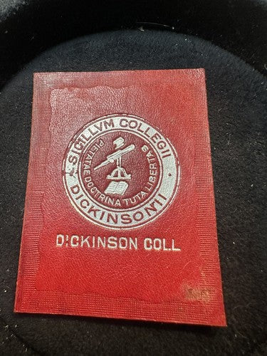 DICKINSON COLLEGE Tobacco Cigarette Leather Red Silver