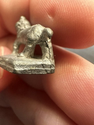 Lot of 4 metal miniatures and 1 Hand Painted Die One Figure Marked 1978