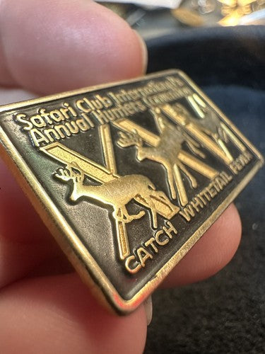 Safari Club International Annual Hunters Convention Catch Whitetail Fever Pin
