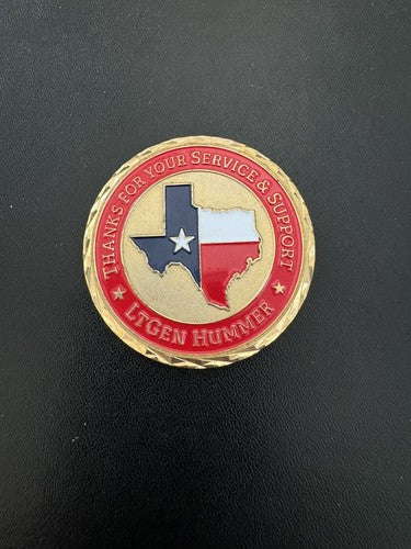 RARE US Marine Corps TEXAS Challenge Coin LT GEN HUMMER