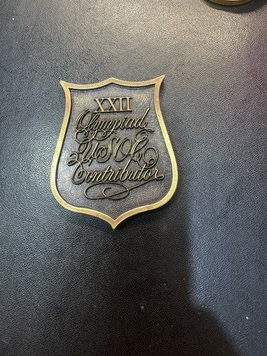 1980 XXII Olympics USOC Contributor Brass Medal Challenge Coin Olympiad
