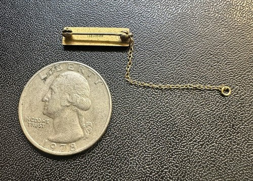 Vintage Rochester Lapel Pin Gold Filled with Guard Balfour