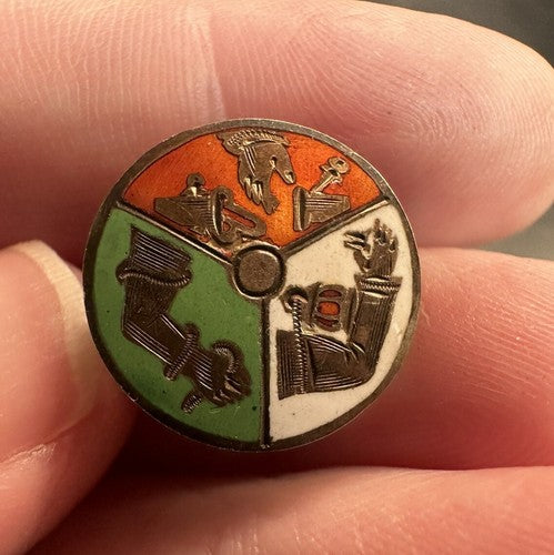 Vintage Order or Railway Conductors Screwback Lapel Pin