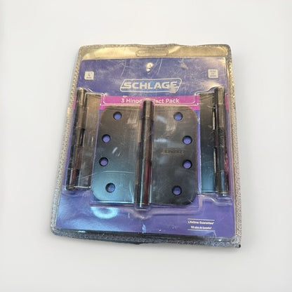 3pk Schlage 4” 5/8” Radius 3 Hinges Project Pack SC3P1011F-716E Aged Bronze
