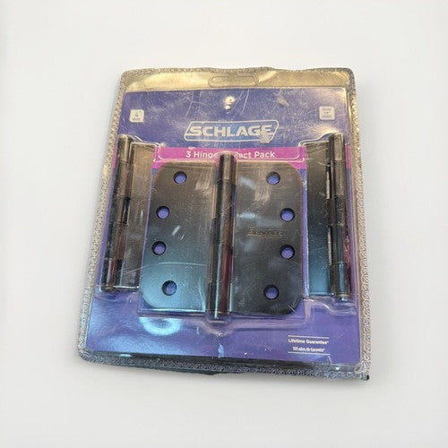 3pk Schlage 4” 5/8” Radius 3 Hinges Project Pack SC3P1011F-716E Aged Bronze