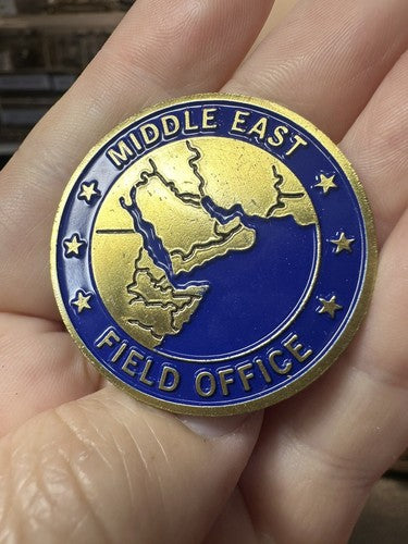 US NAVY NCIS MIDDLE EAST FIELD OFFICE CHALLENGE COIN (USCG US ARMY USMC)