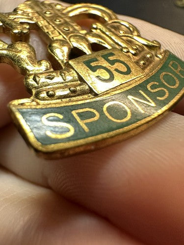1955 American Royal SPONSOR Pin Equestrian Rodeo Livestock - RARE