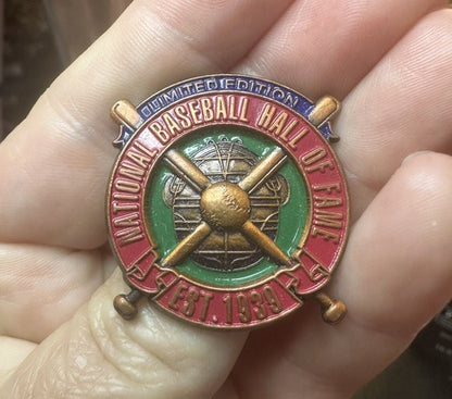 Vintage National Baseball Hall of Fame Lapel Hat Pin 1996 Limited Edition