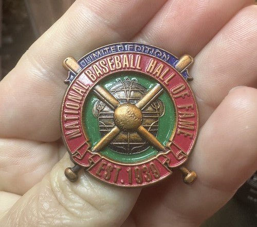 Vintage National Baseball Hall of Fame Lapel Hat Pin 1996 Limited Edition