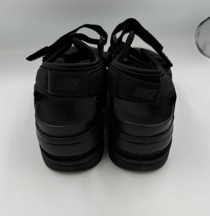 Nike Icon Women's Platform Strappy Sandals Size 7 Black Streetwear Sport