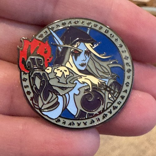 World Of Warcraft Loot Crate Night Elf Collectible Pin Sylvanas Windrunner