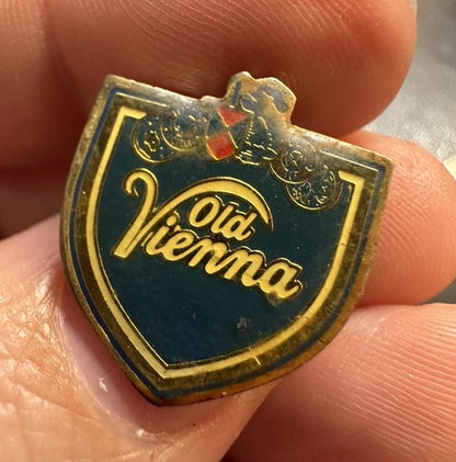Vintage OLD VIENNA Canadian Beer Brewing Company Logo Lapel Pin