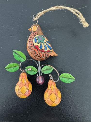 5" PARTRIDGE IN A PEAR TREE Jim Shore Heartwood Creek 12 Days of Christmas Orn.