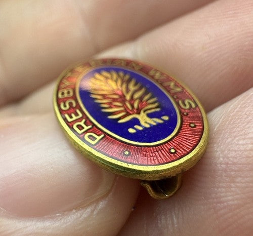 STUNNING Presbyterian Women’s Missionary Society Pin Gold Tone - Vintage