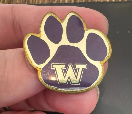 Vintage University of Washington Huskies Paw Pin UW