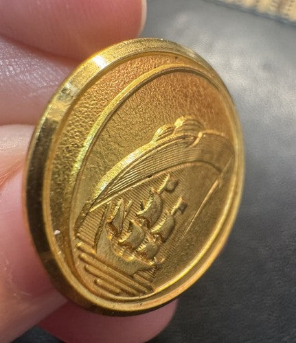 Holland America Line Uniform Button Gold Tone